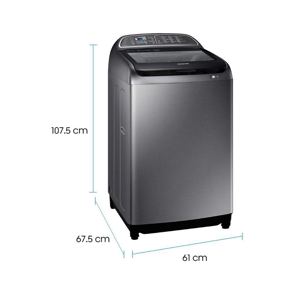 Samsung 11 Kg Inverter 5 star Fully-Automatic Top Loading Washing Machine (WA11J5751SP/TL, Silver )