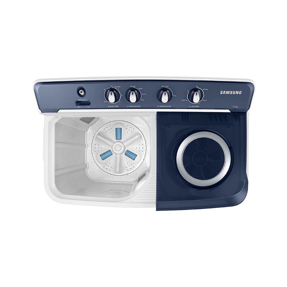 Samsung 11.5 Kg Semi-Automatic Top Loading Washing Machine (WT11A4600LL/TL, Blue, Air Turbo Technology)