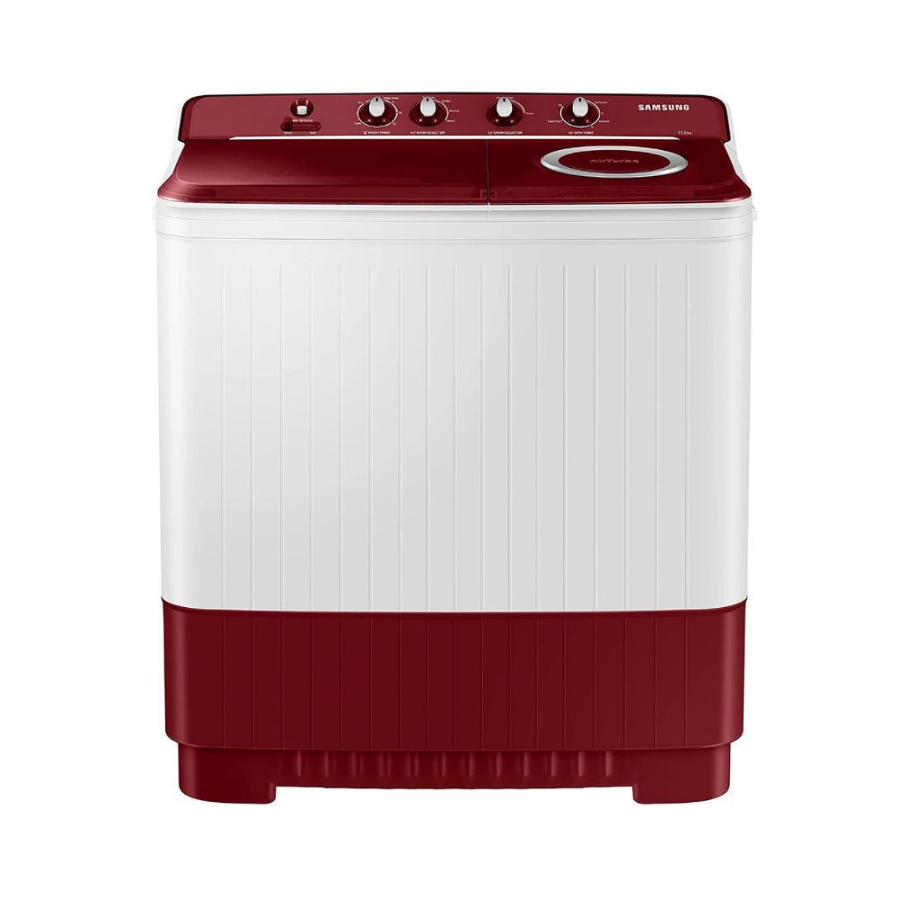 Samsung 11.5 Kg Semi-Automatic Top Loading Washing Machine (WT11A4600RR/TL, Light Grey, Air Turbo Technology)