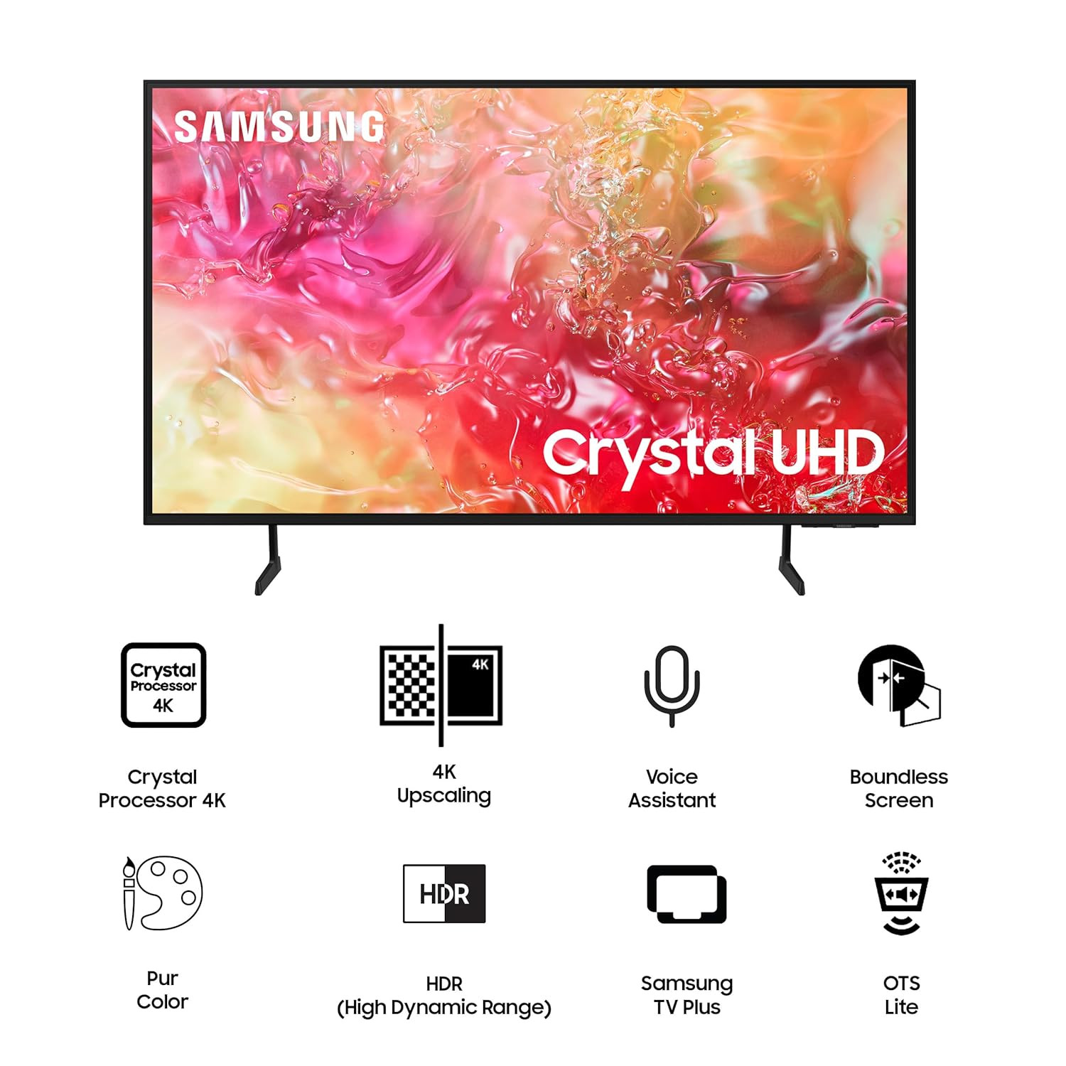 Samsung 125 cm 50 inches 4K Ultra HD Smart LED TV UA50DU7700KLXL Black