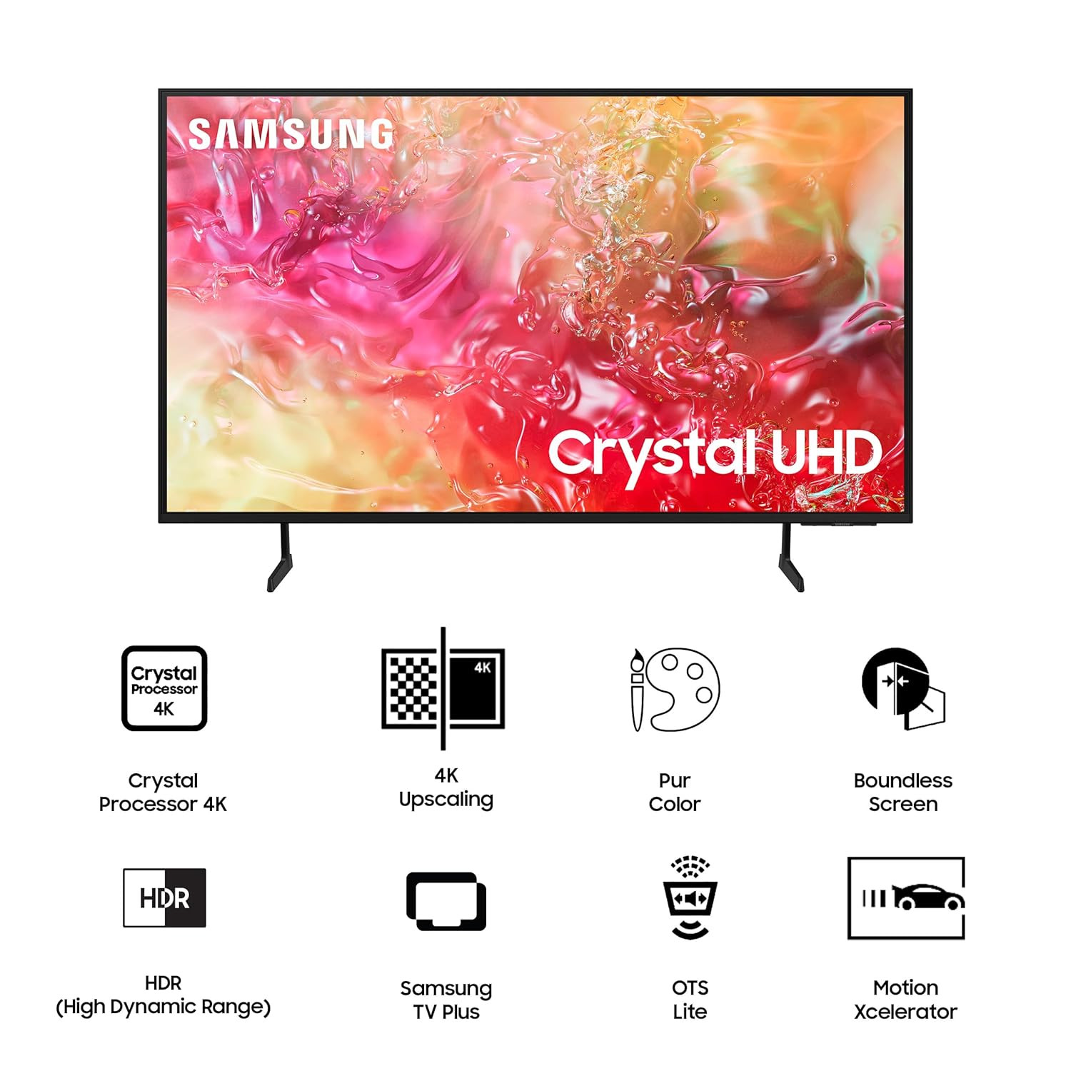 Samsung 138 cm 55 inches 4K Ultra HD Smart LED TV UA55DU7000KLXL Black