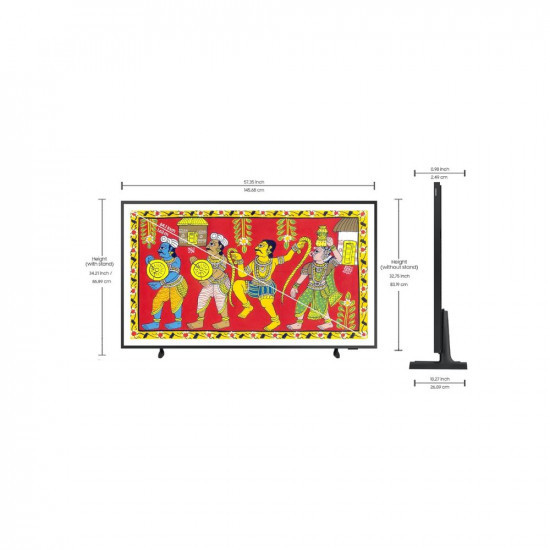 Samsung 165 cm 65 inches The Frame Series 4K Ultra HD Smart QLED TV QA65LS03BAKLXL Black