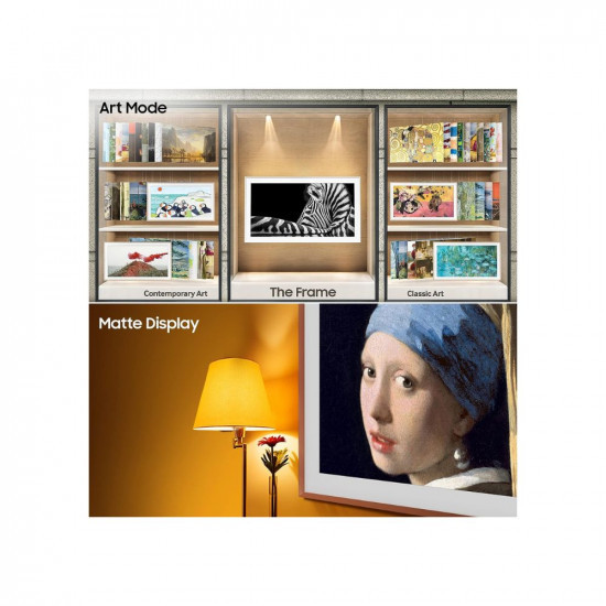Samsung 165 cm 65 inches The Frame Series 4K Ultra HD Smart QLED TV QA65LS03BAKLXL Black