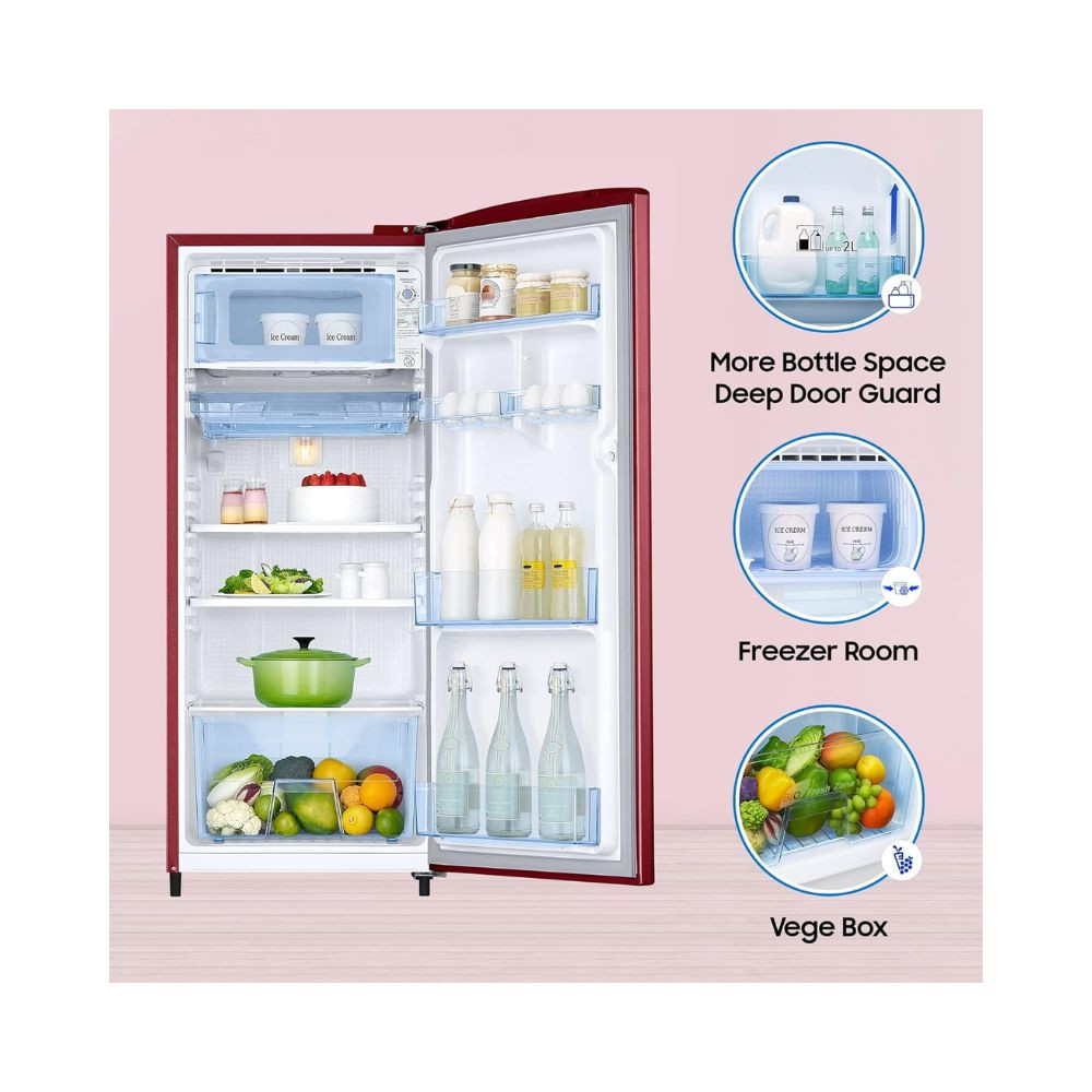 Samsung 183 L 2 Star Digital Inverter Direct-Cool Single Door Refrigerator