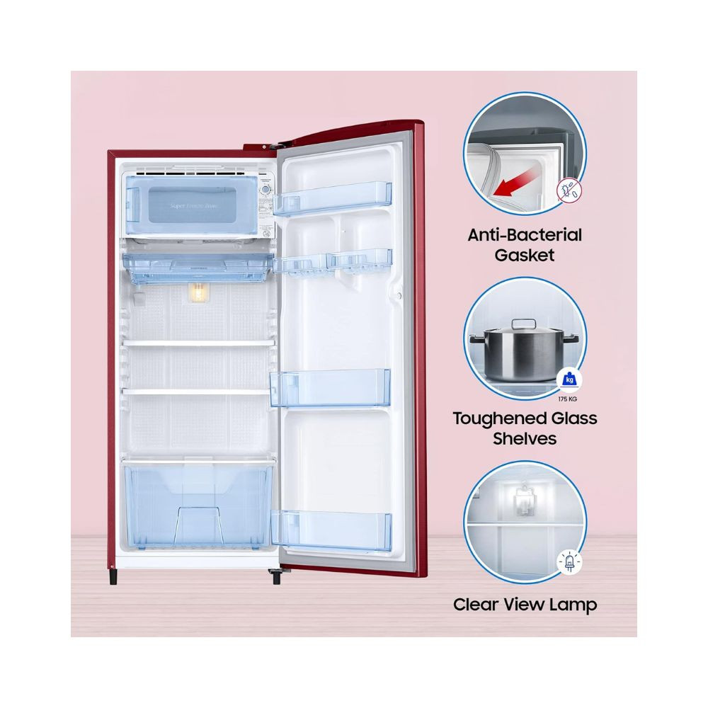 Samsung 183 L 2 Star Digital Inverter Direct-Cool Single Door Refrigerator