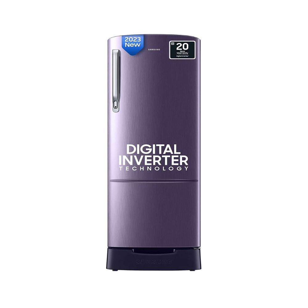 Samsung 246 L 3 Star Digital Inverter Direct Cool Single Door Refrigerator (RR26C3893UT/HL, Pebble Blue, Base Stand with Drawer)