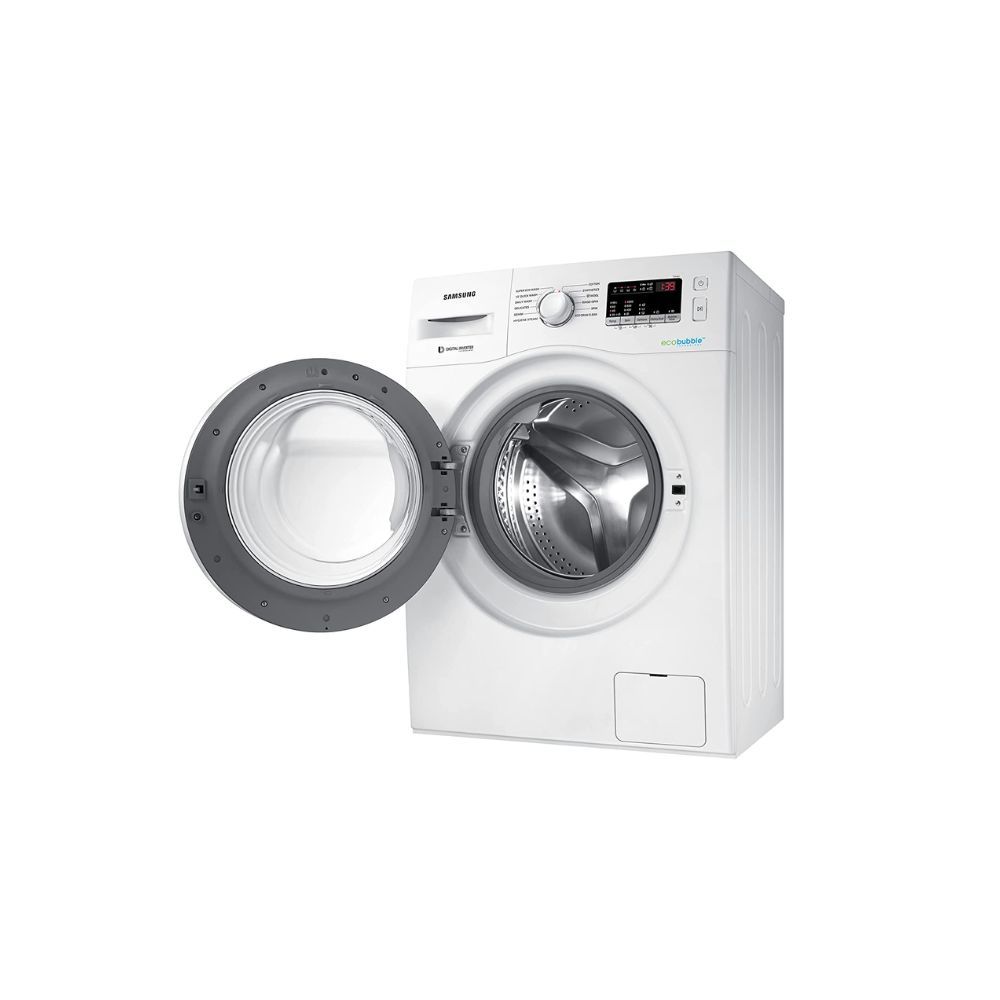 Samsung 6.5 Kg 5 Star Fully-Automatic Inverter Front Loading Washing Machine with Eco Bubble Technology White (WW65R20EKMW/TL)