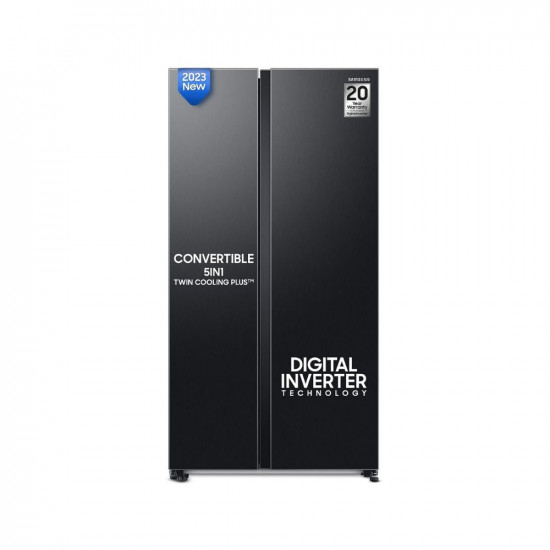 Samsung 653L WI-FI Enabled SmartThings Side By Side Inverter Refrigerator (RS76CG8113B1HL, Black DOI)