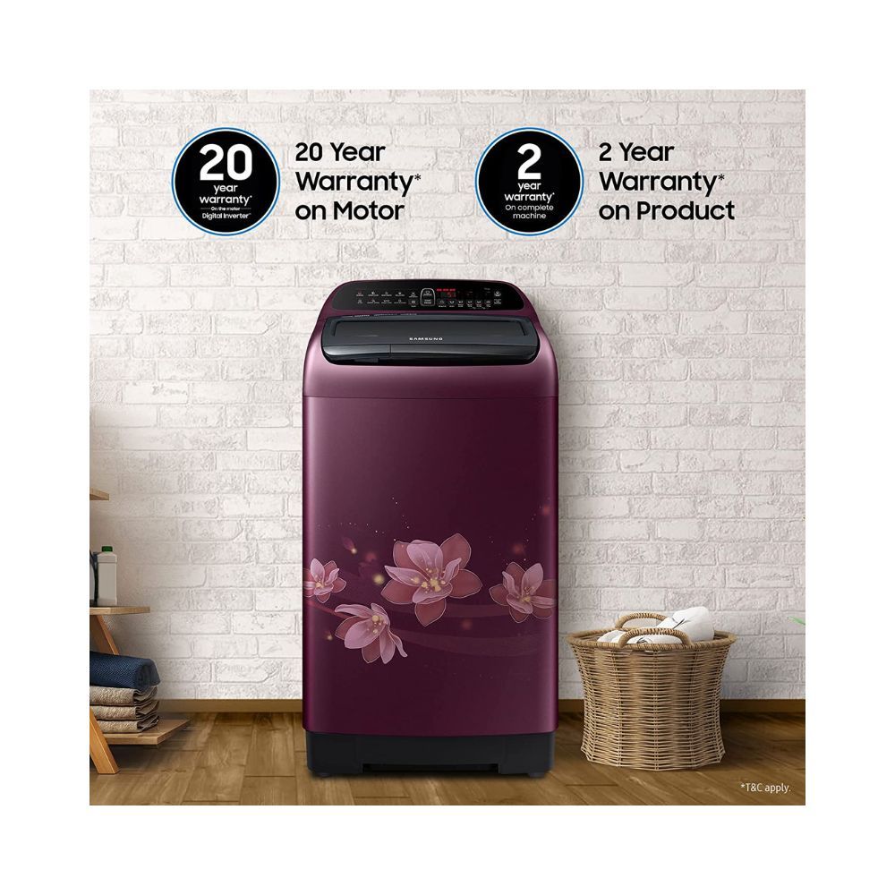 Samsung 8 Kg 5 Star Inverter Fully-Automatic Top Loading Washing Machine