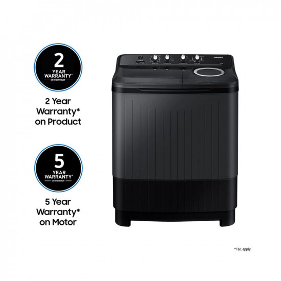 Samsung 8.5 Kg 5 Star Semi Automatic Top Loading Washing Machine (WT85B4200GD/TL,DARK GRAY)