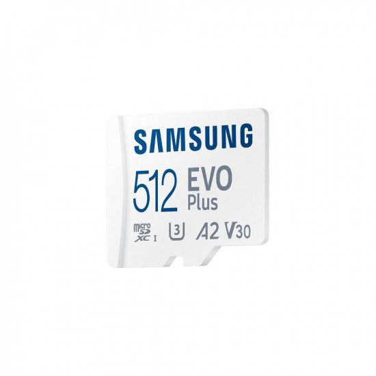 Samsung EVO Plus 512GB microSDXC UHS-I U3 130MB/s Full HD & 4K UHD Memory Card with Adapter (MB-MC512KA)