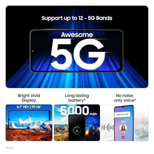 Samsung Galaxy A06 5G Gray 4GB RAM 64GB Storage True 5G with 12 5G Bands  50MP Dual Camera  4 Gen Updates  IP54  Voice Focus