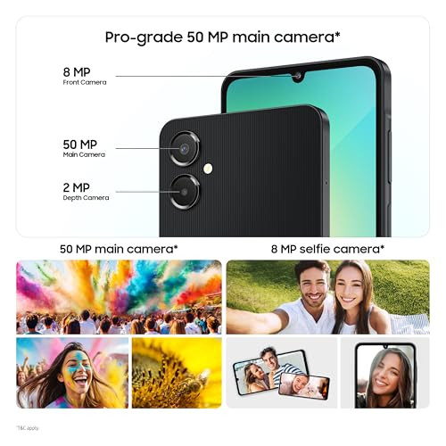 Samsung Galaxy A06 5G Gray 4GB RAM 64GB Storage True 5G with 12 5G Bands  50MP Dual Camera  4 Gen Updates  IP54  Voice Focus