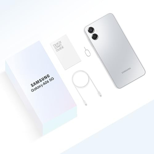 Samsung Galaxy A06 5G Gray 4GB RAM 64GB Storage True 5G with 12 5G Bands  50MP Dual Camera  4 Gen Updates  IP54  Voice Focus
