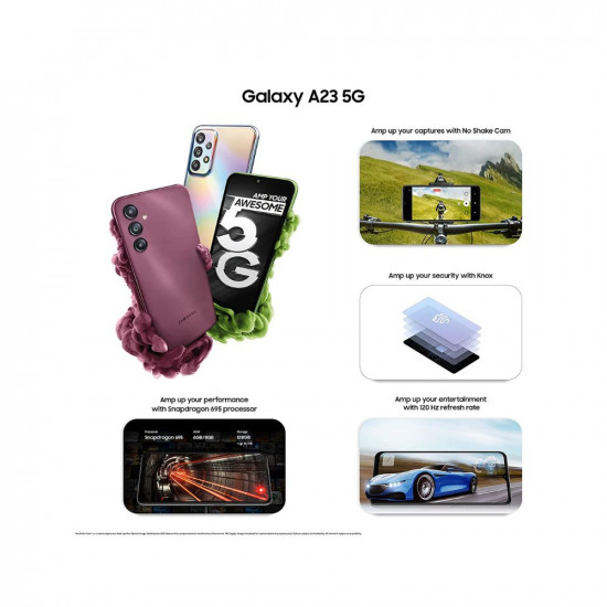 Samsung Galaxy A23 5G, Orange (6GB, 128GB Storage) with Offer