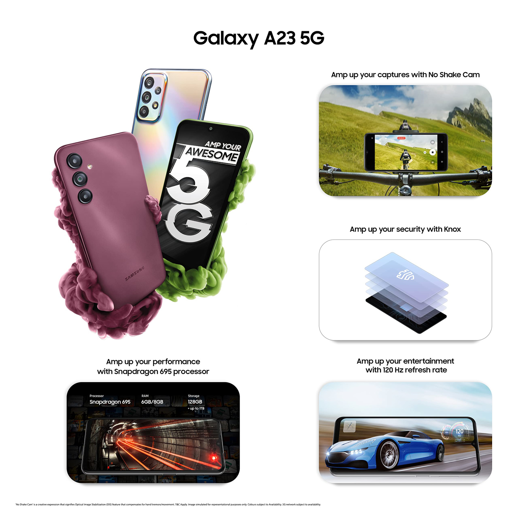 Samsung Galaxy A23 5G Silver 8GB 128GB Storage with Offer