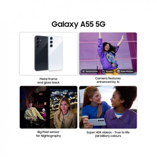 Samsung Galaxy A55 5G Awesome Navy 8GB RAM 256GB Storage