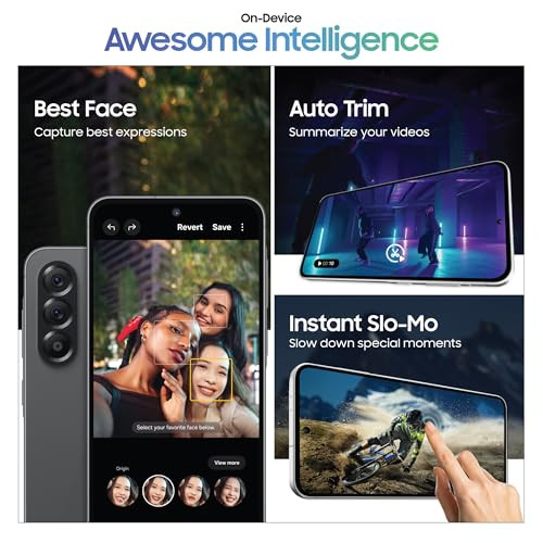 Samsung Galaxy A56 5G Awesome Graphite 12GB 256GB  Awesome Intelligence Circle to Search Intelligent Editing  Awesome 6 OS  6 Years Security Updates  IP67