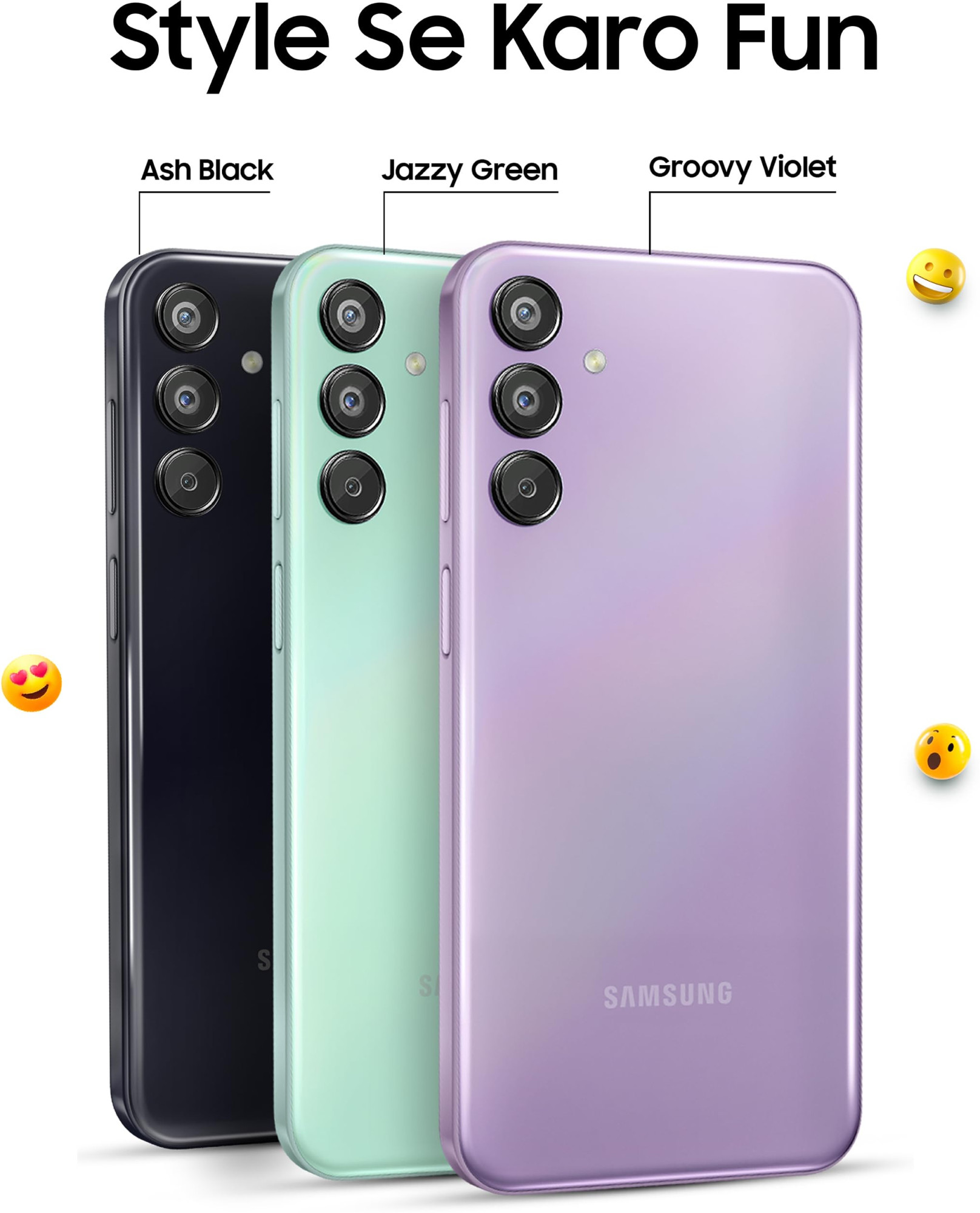 Samsung Galaxy F15 5G Groovy Violet 6GB RAM 128 GB Storage