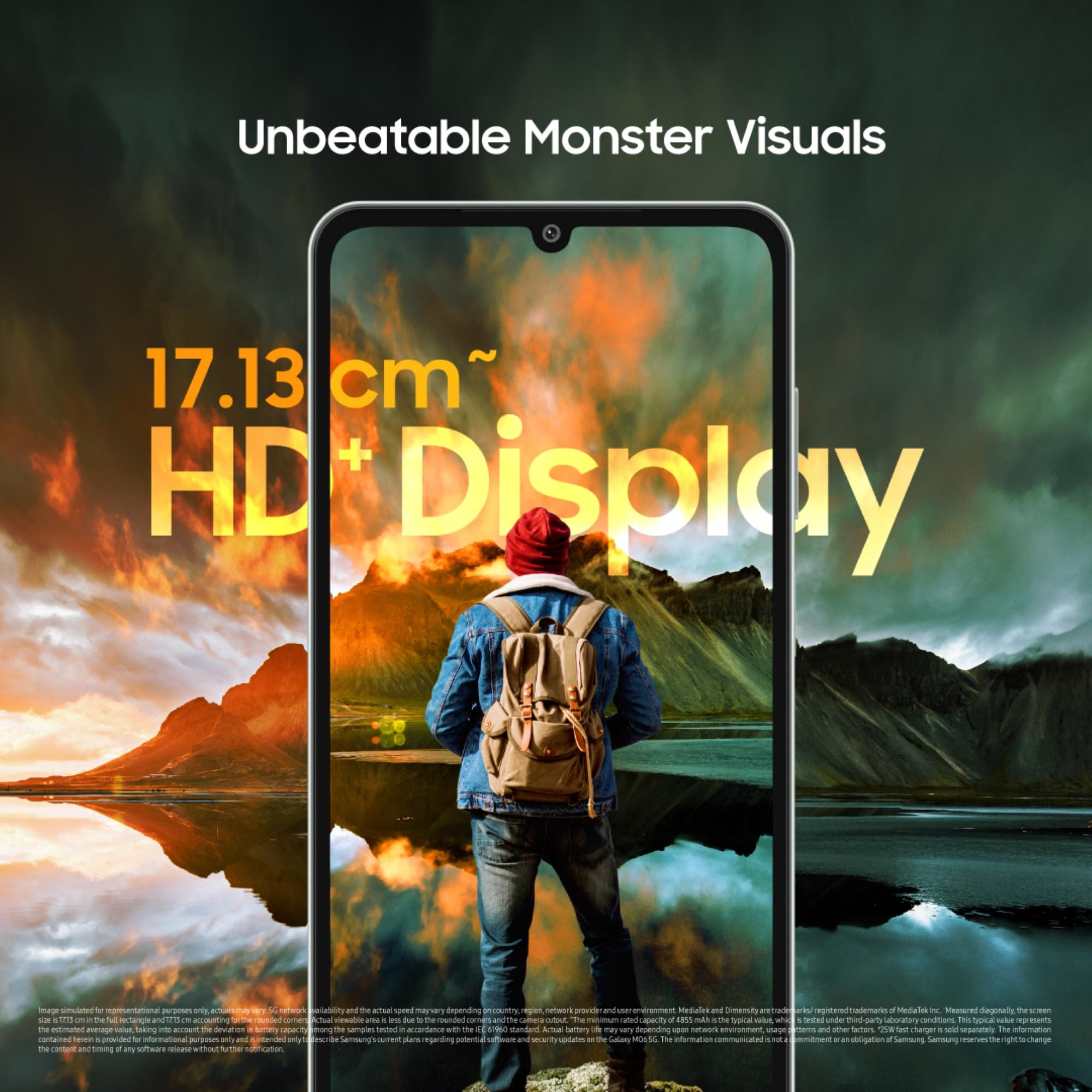 Samsung Galaxy M06 5G Sage Green 6GB RAM 128 GB Storage  MediaTek Dimensity 6300  AnTuTu Score 422K  12 5G Bands 25W Fast Charging  4 Gen of OS Upgrades  Without Charger