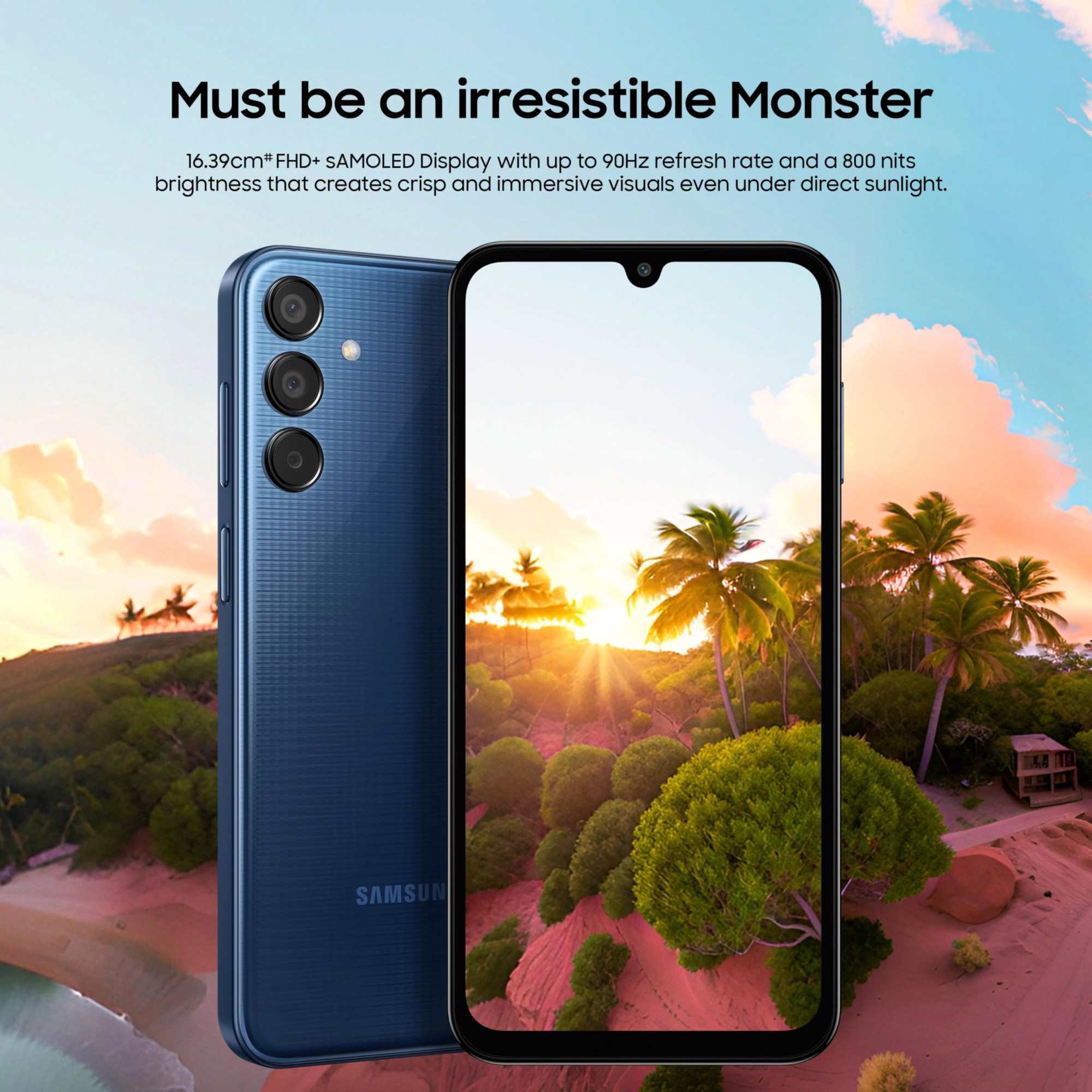 Samsung Galaxy M15 5G Prime Edition Celestial Blue6GB RAM128GB Storage Super AMOLED Display 50MP Triple Cam 6000mAh Battery MediaTek Dimensity 6100 4 Gen OS Upgrade  5 Year Security Update