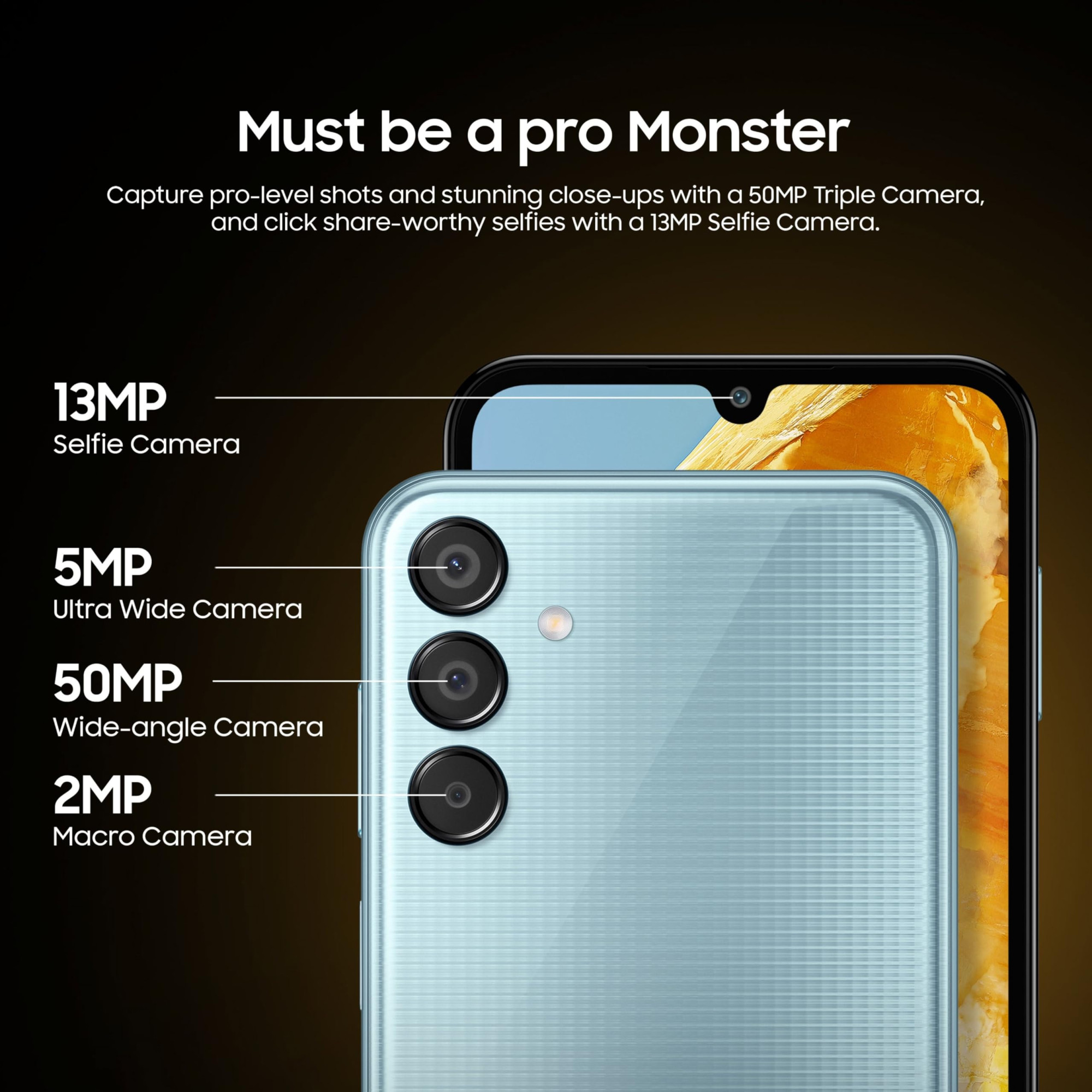 Samsung Galaxy M15 5G Prime Edition Celestial Blue6GB RAM128GB Storage Super AMOLED Display 50MP Triple Cam 6000mAh Battery MediaTek Dimensity 6100 4 Gen OS Upgrade  5 Year Security Update