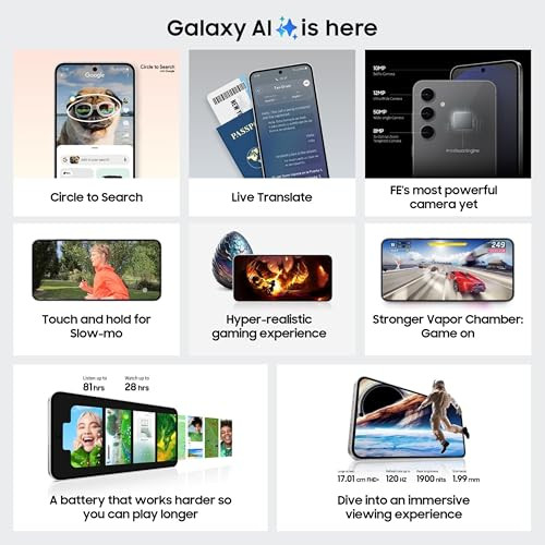 Samsung Galaxy S24 FE 5G AI Smartphone Graphite 8GB RAM 128GB Storage