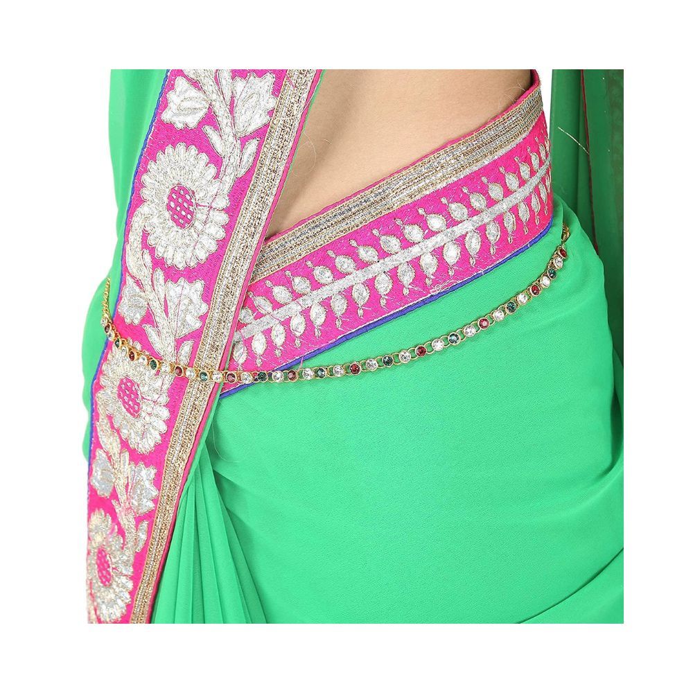 Sanjog Stylish One line Multicolred Kamarband Belly Chains for Women