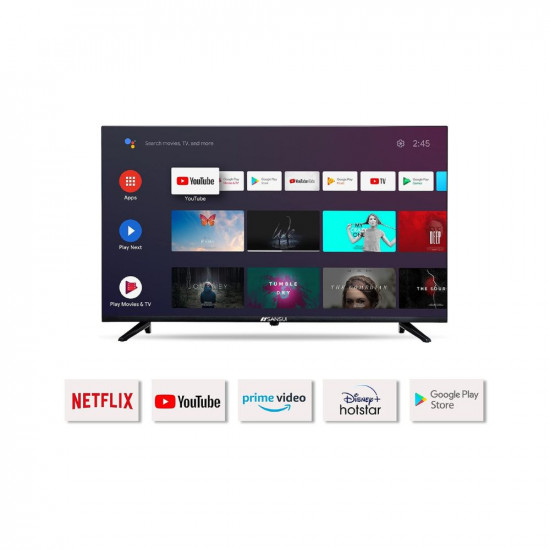 Sansui 102cm 40 inches Full HD Certified Android LED TV JSW40ASFHD Midnight Black With Voice Search Smart Remote