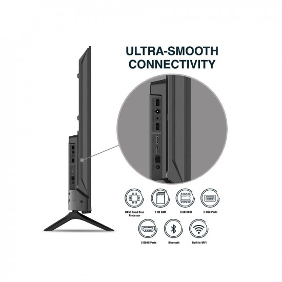 Sansui 140 cm 55 inches 4K Ultra HD Certified Android LED TV JSW55ASUHD Mystique Black