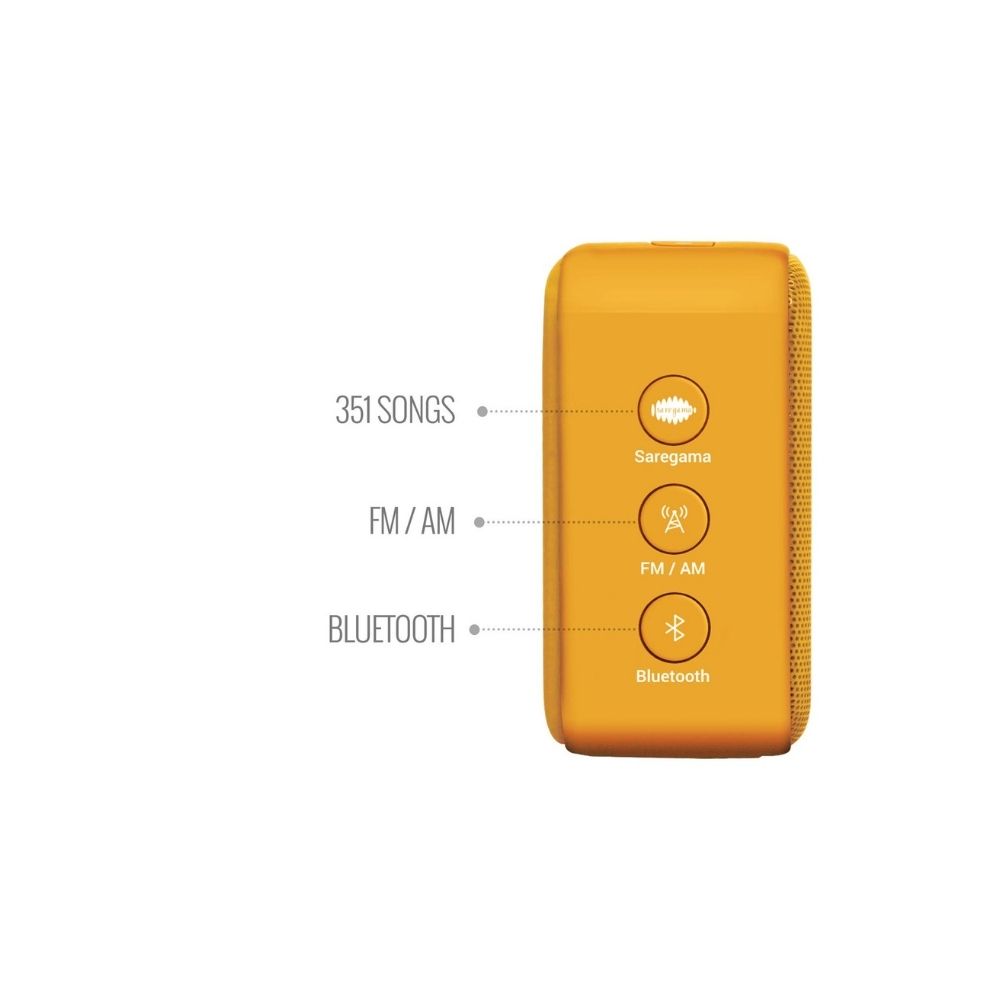 Saregama Carvaan Mini Hindi 20 - Music Player with BluetoothFMAMAUX Saffron Orange