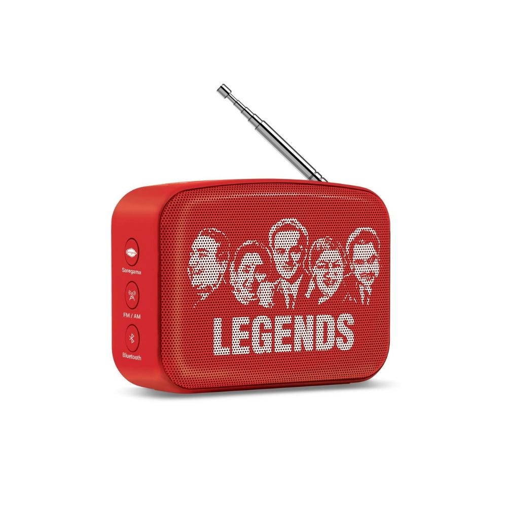 Saregama Carvaan Mini Hindi 20- Music Player with BluetoothFMAMAUX Sunset Red