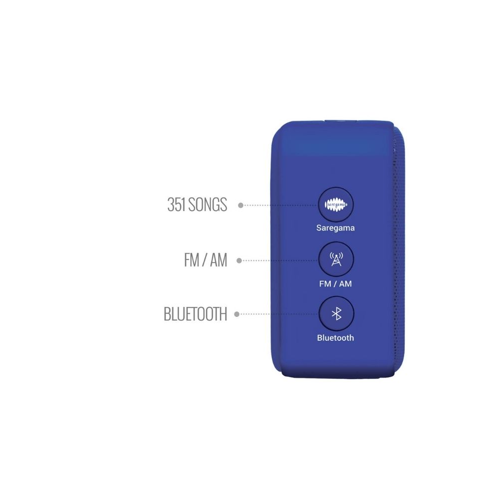 Saregama Carvaan Mini Hindi 20 BluetoothFMAMAUX Regal Blue