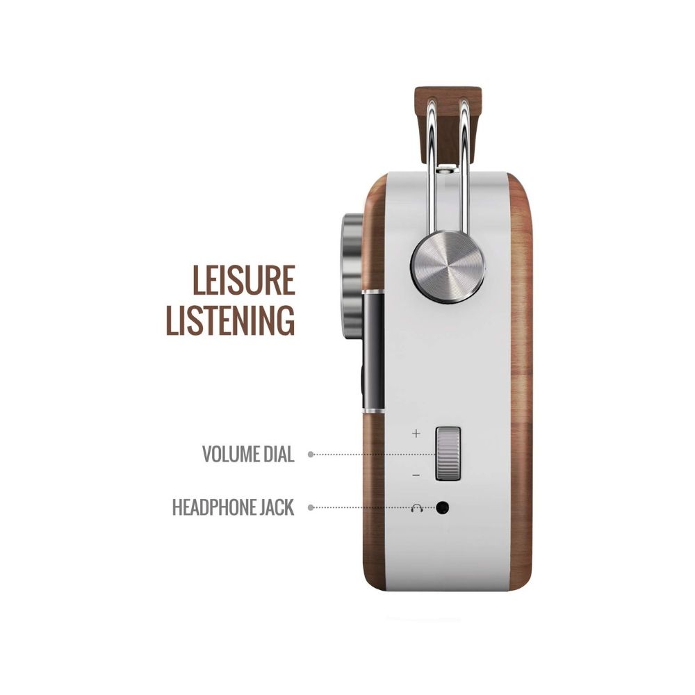 Saregama Carvaan Premium- Portable Music Player with 5000 Preloaded Songs FMBTAUX-Oakwood Brown