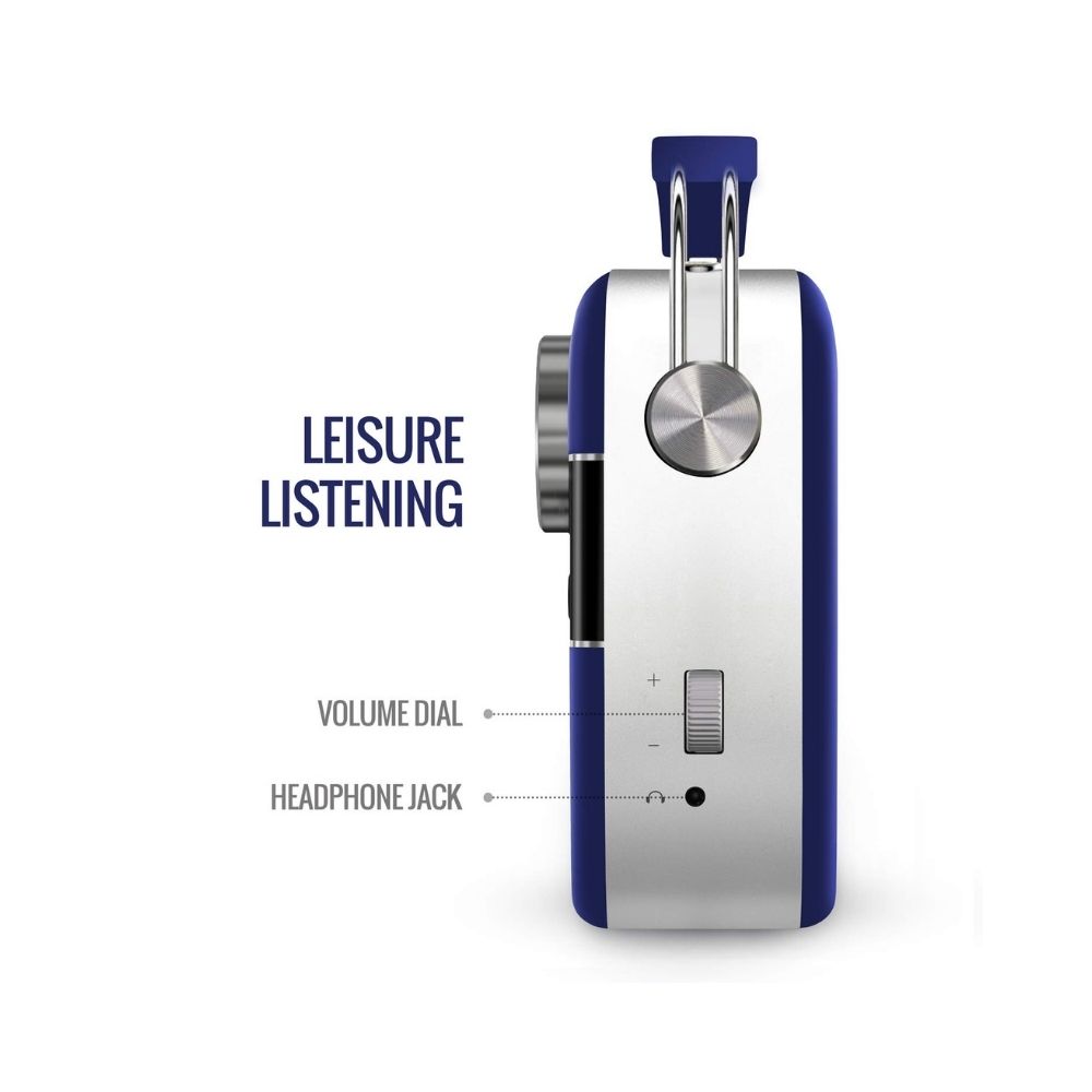 Saregama Carvaan Premium Hindi - Portable Music Player with 5000 Preloaded Songs FMBTAUX-Royal Blue