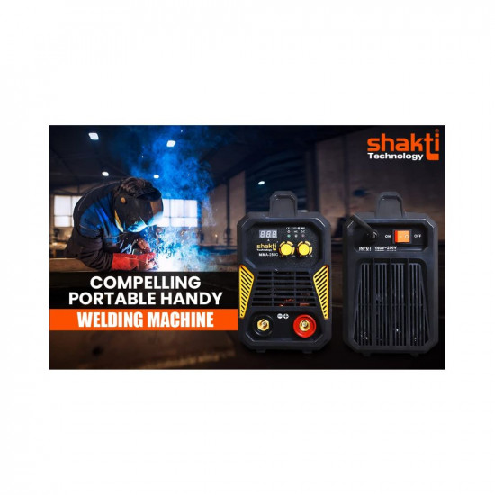 Shakti Technology MMA 250G Inverter ARC Compact Welding Machine (IGBT) 250A with Hot Start and Anti-Stick Functions - 1 Year Warranty