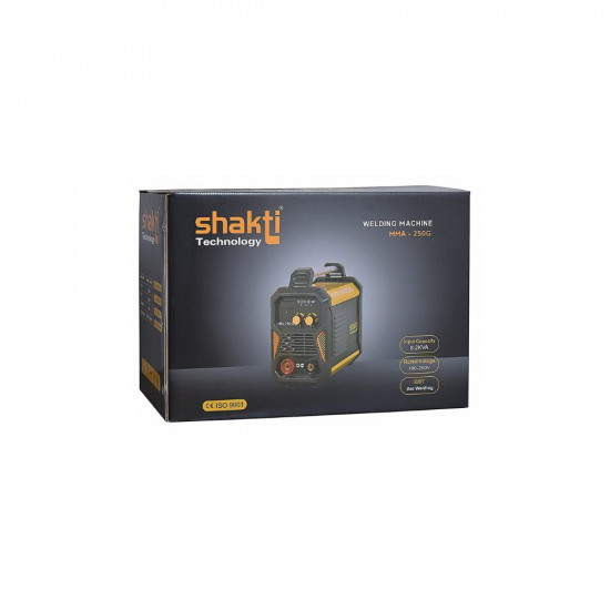 Shakti Technology MMA 250G Inverter ARC Compact Welding Machine (IGBT) 250A with Hot Start and Anti-Stick Functions - 1 Year Warranty