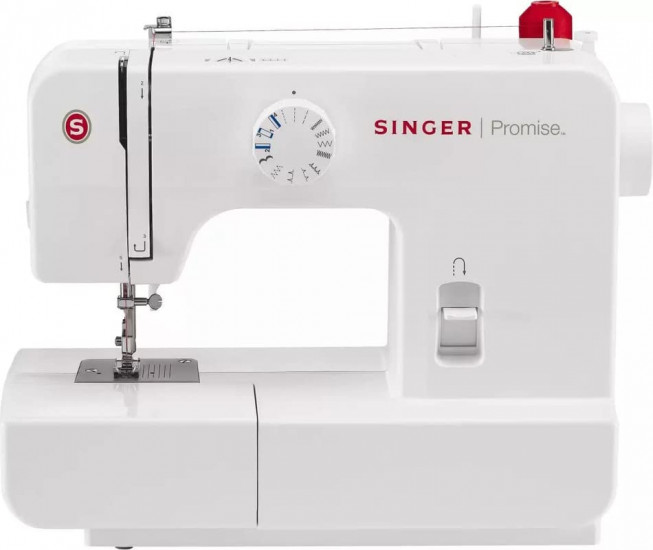 Singer Promise 1408 Automatic Zig-Zag Electric Sewing Machine 8 Built-in Stitches 24 Stitches Functions White Metal Frame