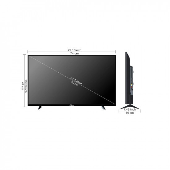 SKYWALL 8128 cm 32 inches HD Ready Smart LED TV 32SWELS-PRO Black