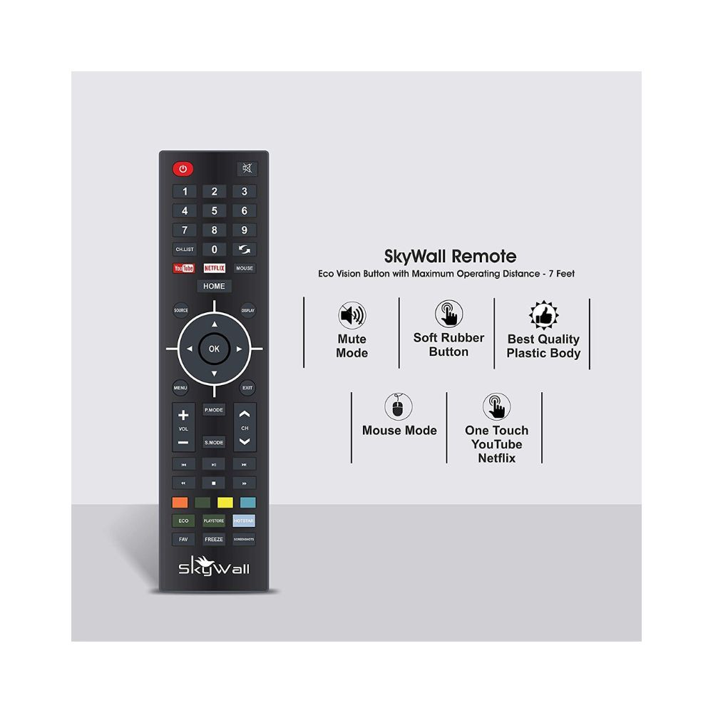 SKYWALL 81.28 cm (32 inches) HD Ready Smart LED TV 32SWELS-PRO (Black)