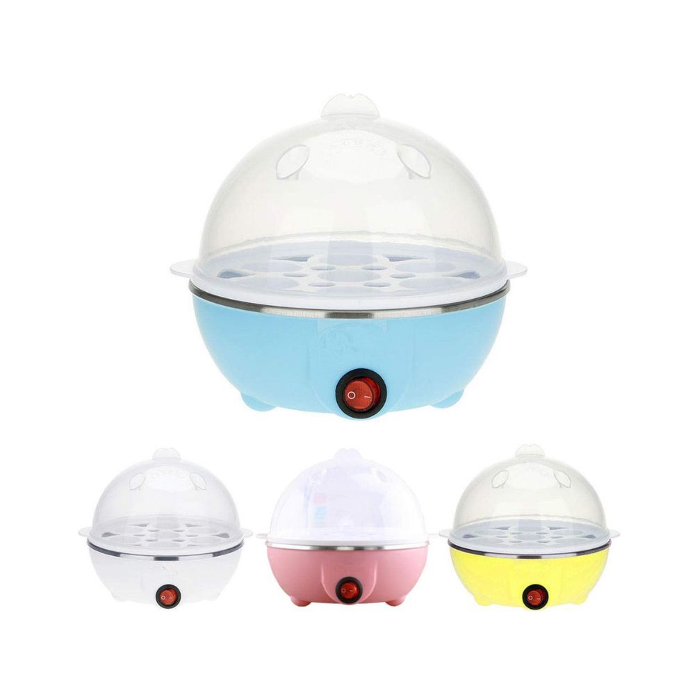 SOFLIN Egg Boiler Electric Automatic Off 7 Egg Poacher for Steaming 400 Watts Blue
