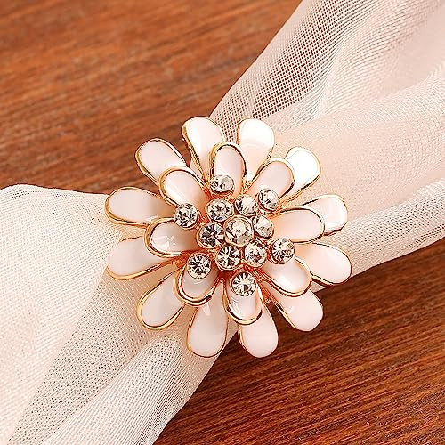 Ladies CZ Ring High Quality Hawaiian Zircon Gold Color Flower Finger Ring  2021 Trend Jewelry Party Rings for Women Anniversary