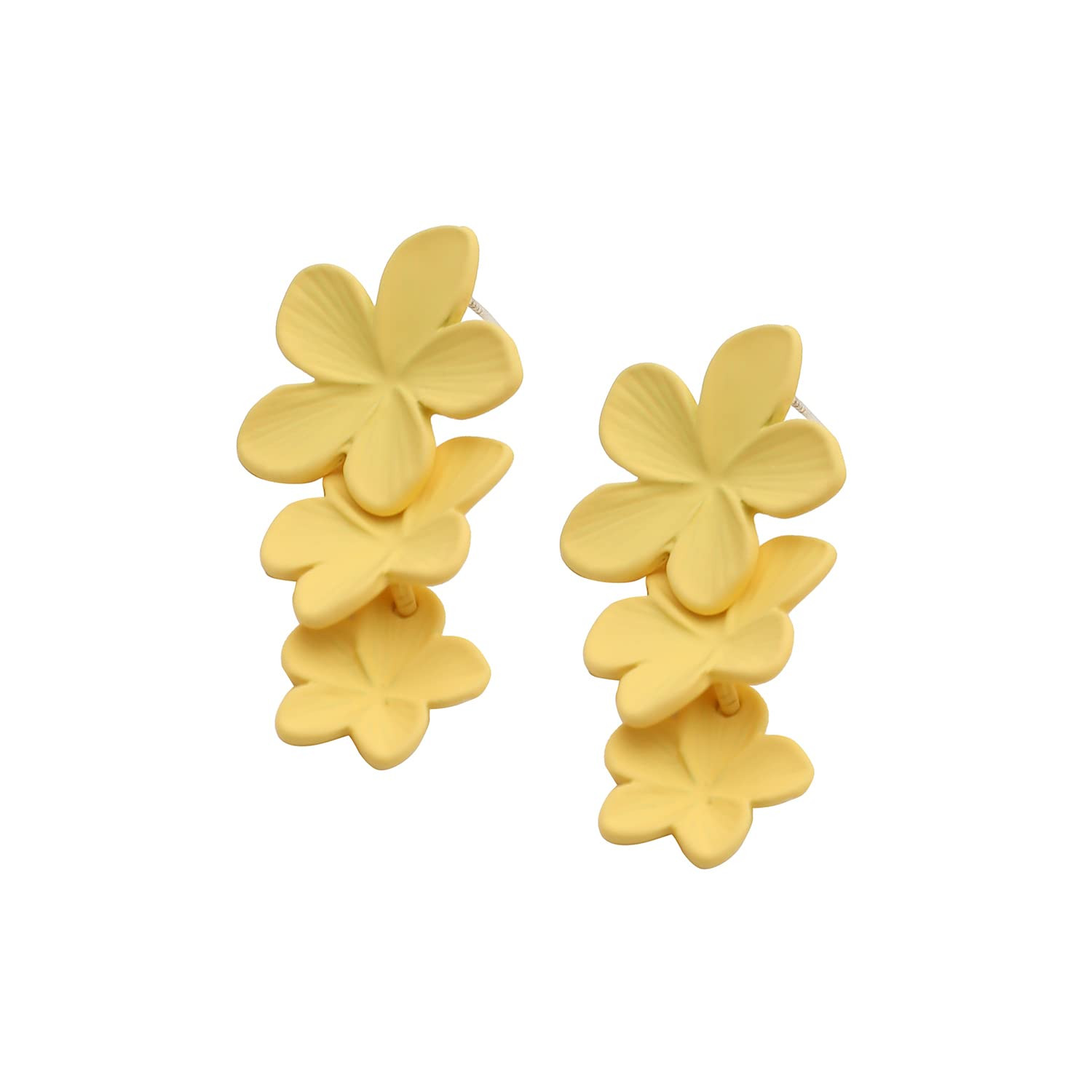 Yellow Flower Retro Earrings – FABcessories
