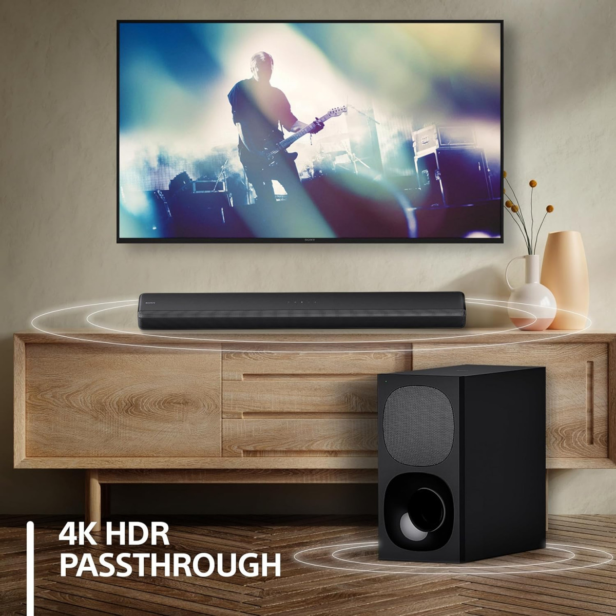 Sony HT-G700 31ch 4K Dolby AtmosDTSX Soundbar for TV with Wireless subwoofer 31ch Home Theater System 400W Surround SoundBluetooth Connectivity HDMI  Optical Connectivity 4k HDR - Black