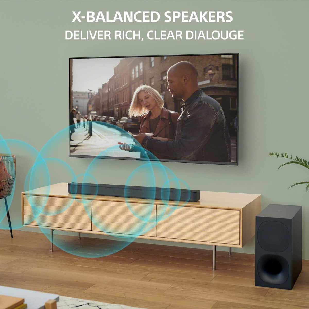 Sony HT-S400 21ch soundbar with Powerful Wireless subwoofer S-Force PRO Front Surround Sound and Dolby Digital 330W Wireless Connectivity Bluetooth