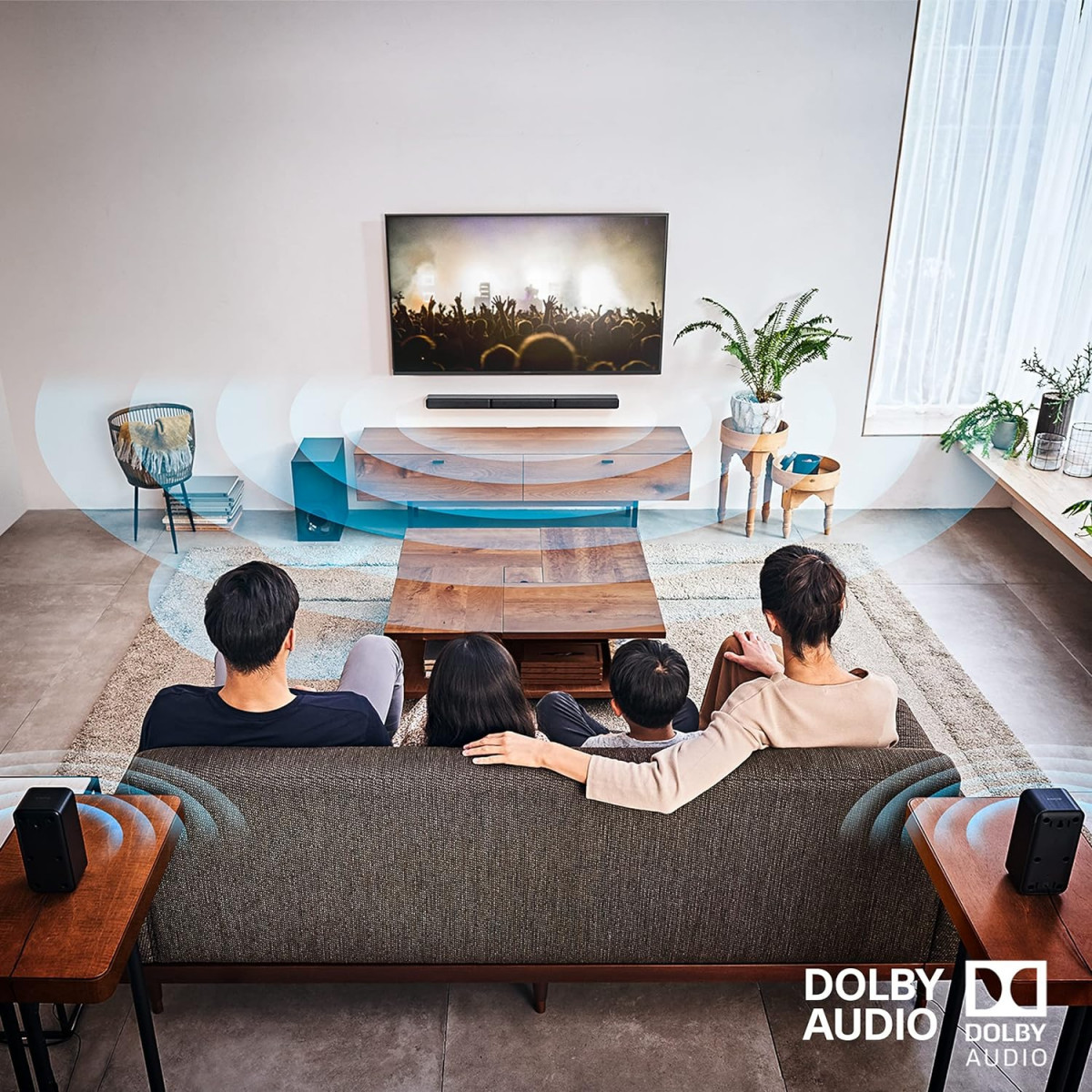 Sony HT-S40R Real 51ch Dolby Audio Soundbar for TV with Subwoofer  Wireless Rear Speakers 51ch Home Theatre System 600W Bluetooth  USB Connectivity HDMI  Optical Connectivity Sound Mode