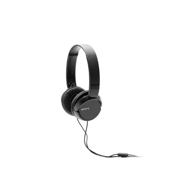 Sony MDR-ZX110AP Wired On-Ear Headphones (Black)