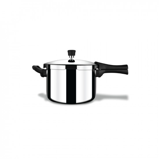 Stahl Triply Stainless Steel Pressure Cooker 5 Litre Outer Lid  Tall Pressure Cooker  Triply Cooker With Gas  Induction Base  Safe  Long Lasting Steel  Xpress Cooker 9255 Serves 4 People