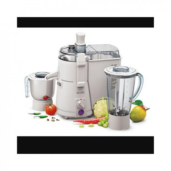 Sujata Powermatic Plus - 501-AI 900-Watt Juicer Mixer Grinder White