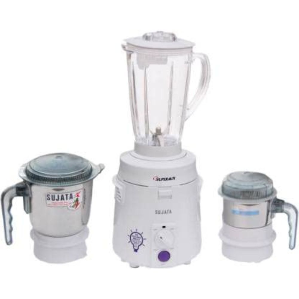 Sujata Supermix Mixer Grinder 900 Watts 3 Jars White